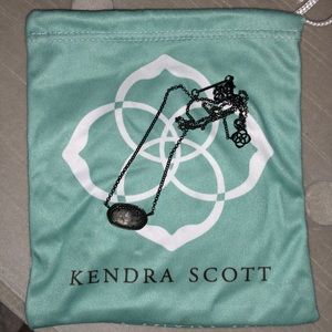 Kendra Scott Elisa Necklace in Gunmetal